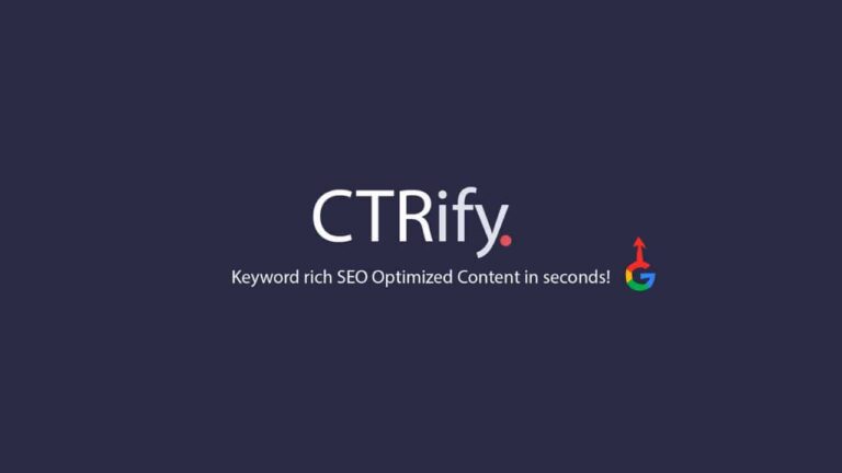 What is CTRify | The AI SEO tool & How it Works